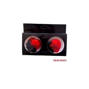STELLA SEQUIN HEART PASTIES WITH REMOVABLE TASSELS WOMEN COLOR RED SIZE OS